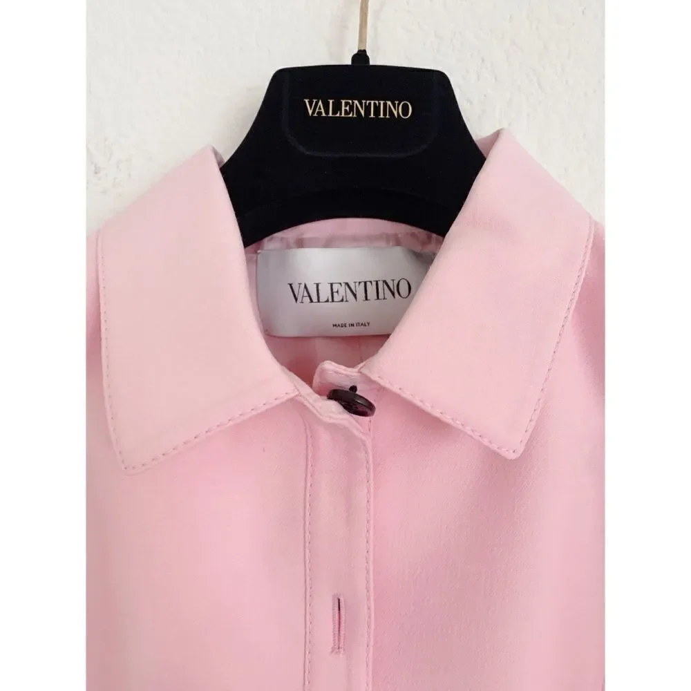 Valentino Crepe Couture flare Jacket Soft Pink